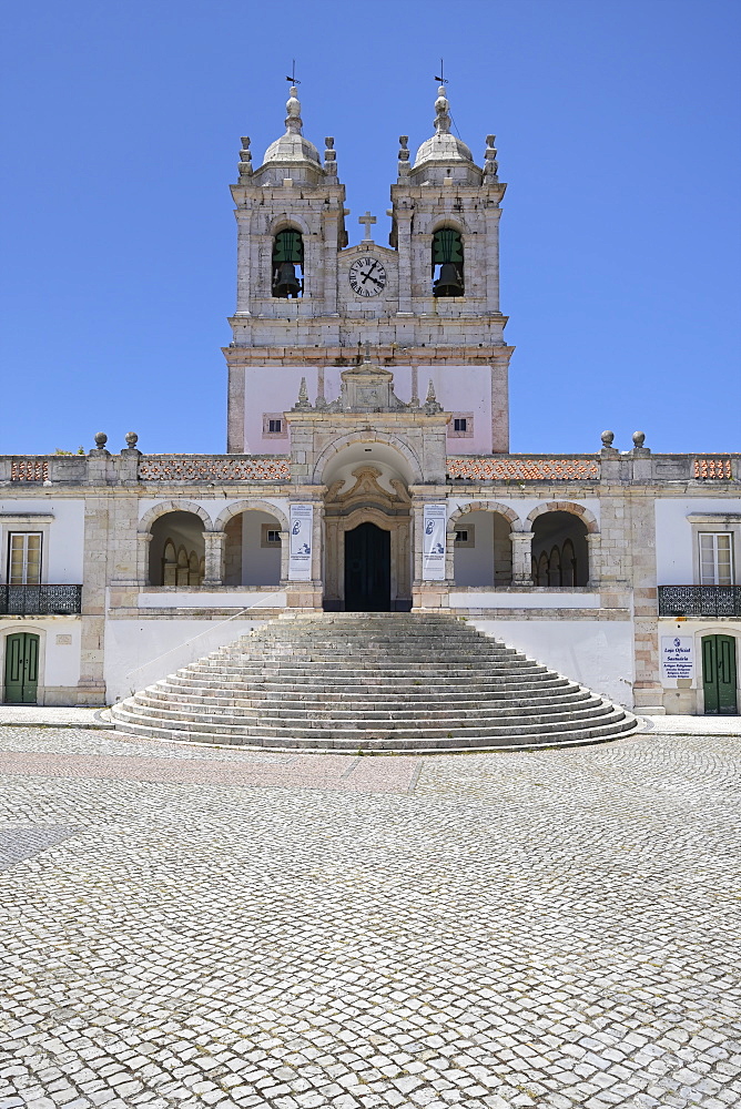 Our Lady of Nazare Church (Largo Nossa Senhora da Nazare), Sitio village, Nazare, Leiria district, Portugal, Europe