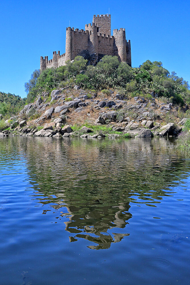 Almourol Castle on the Tagus River, Ribatejo, Portugal, Europe