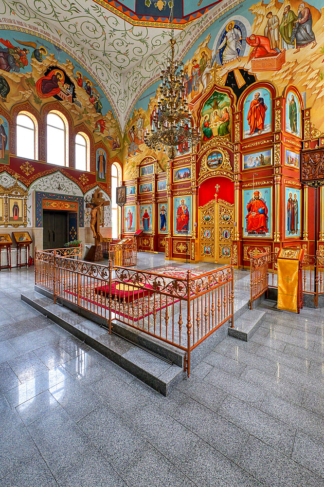 Russian Orthodox cathedral of the Holy Resurrection, Iconostasis, Bishkek, Kyrgyzstan