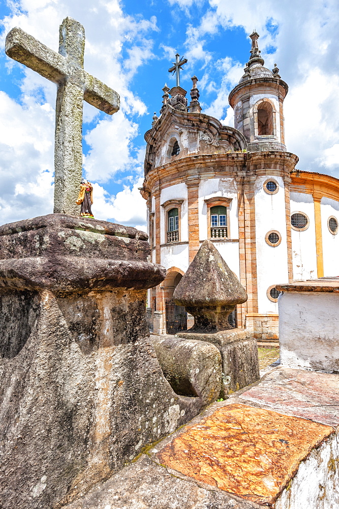 Nossa Senhora do Rosario Church, Ouro Preto, UNESCO World Heritage Site, Minas Gerais, Brazil, South America