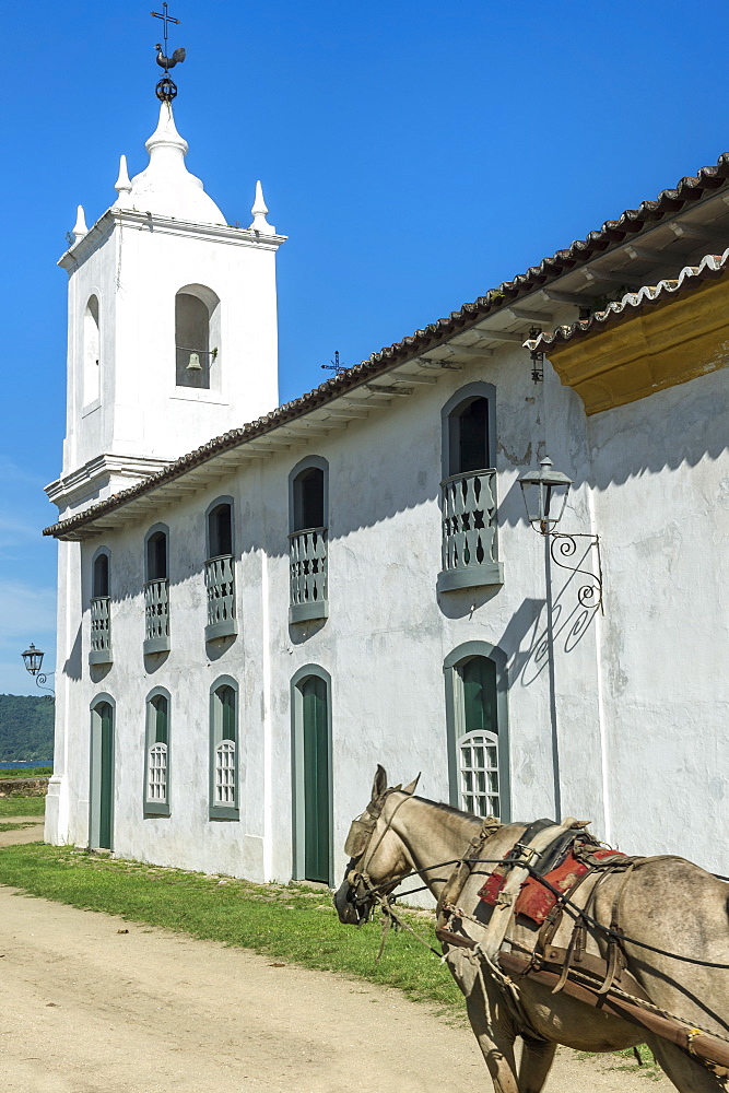 Nossa Senhora das Dores Chapel, Paraty, Rio de Janeiro State, Brazil, South America 