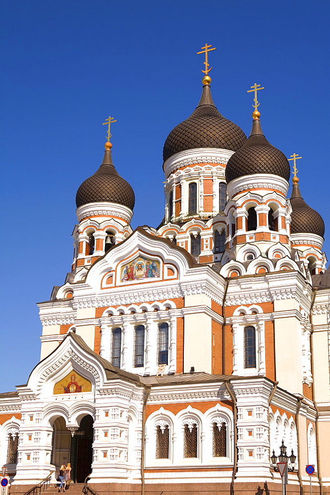 Facade of the Alexander Nevsky Church, Tallinn, Estonia, Europe