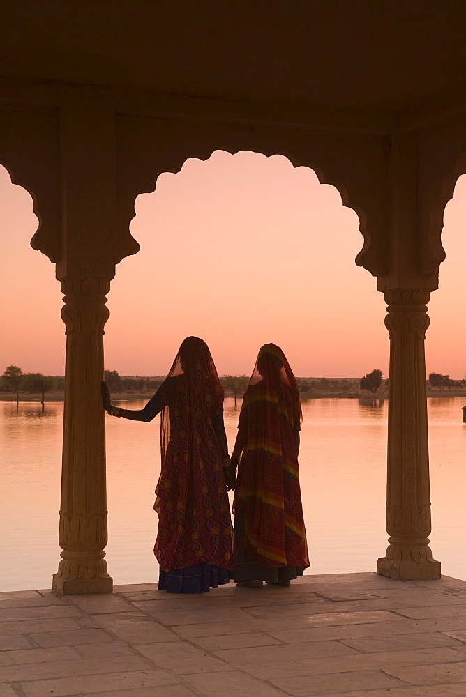 Women In Traditional Dress, Jaisalmer, Western Rajasthan, India