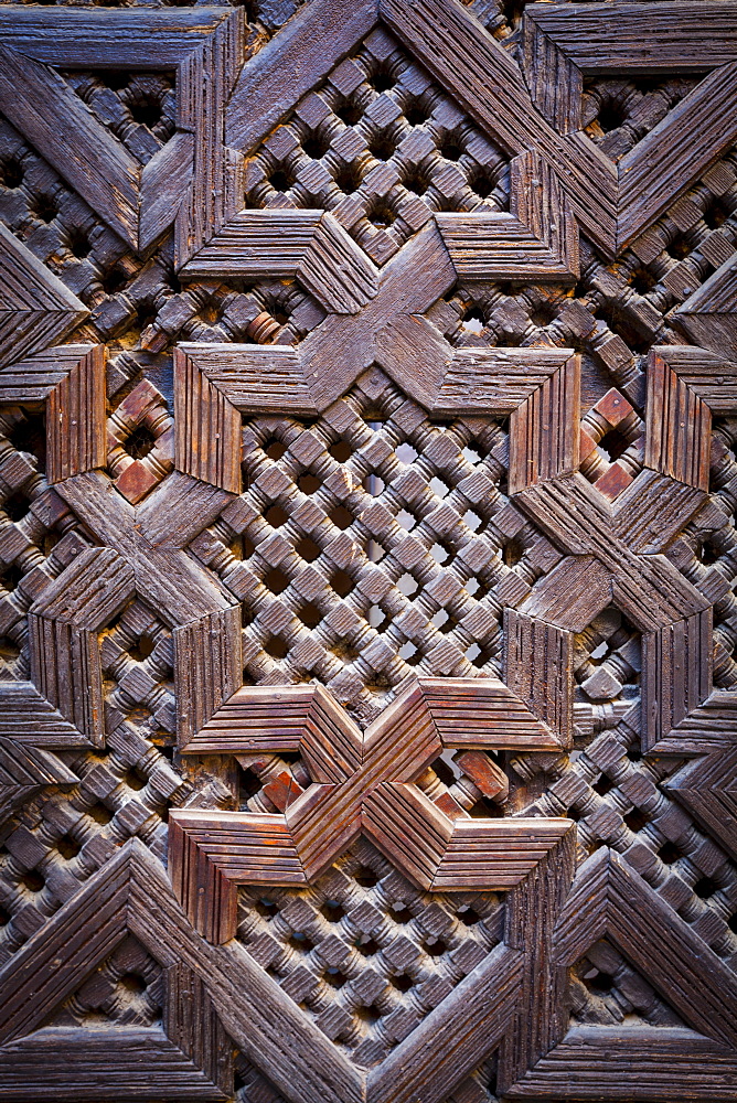 Window barrier, Bou Inania Medersa, Medina, Meknes, Meknes-Tafilalet, Morocco, North Africa, Africa