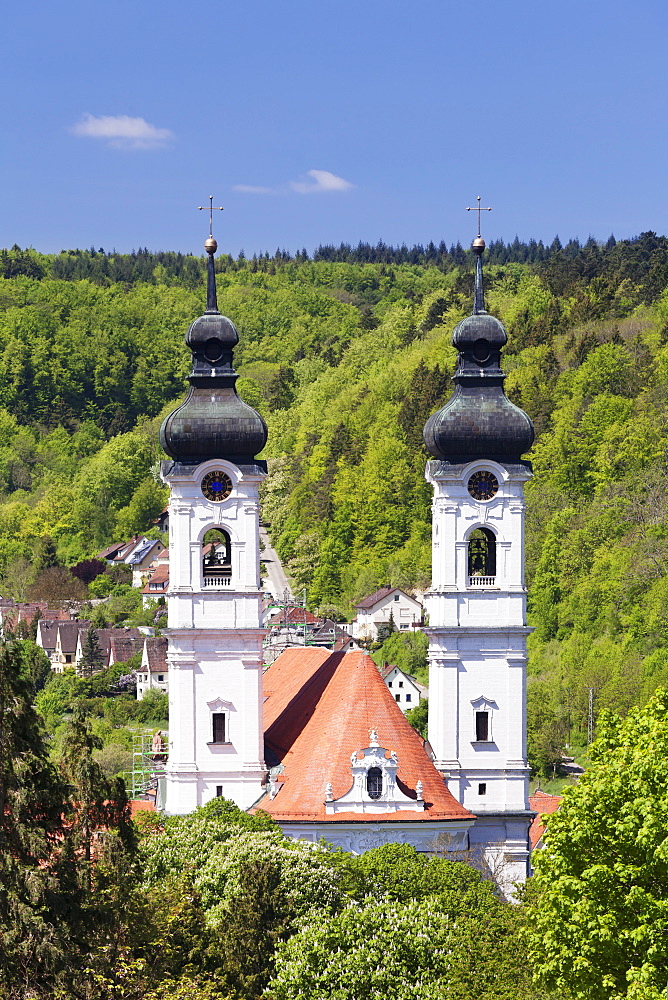 Baroque cathedral, Zwiefalten Monastery, Swabian Alb, Baden Wurttemberg, Germany, Europe