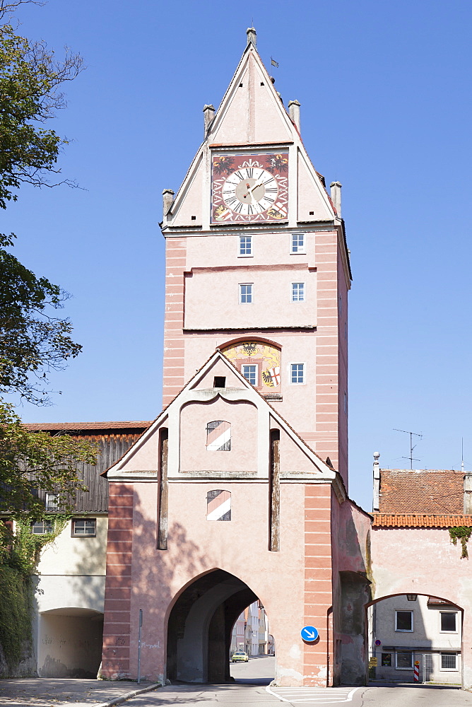 Kempter Tor Gate, Memmingen, Schwaben, Bavaria, Germany, Europe