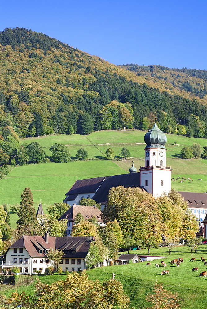 Kloster St. Trudpert Monastery, Munstertal, Munstertal Valley, Black Forest, Baden Wurttemberg, Germany, Europe