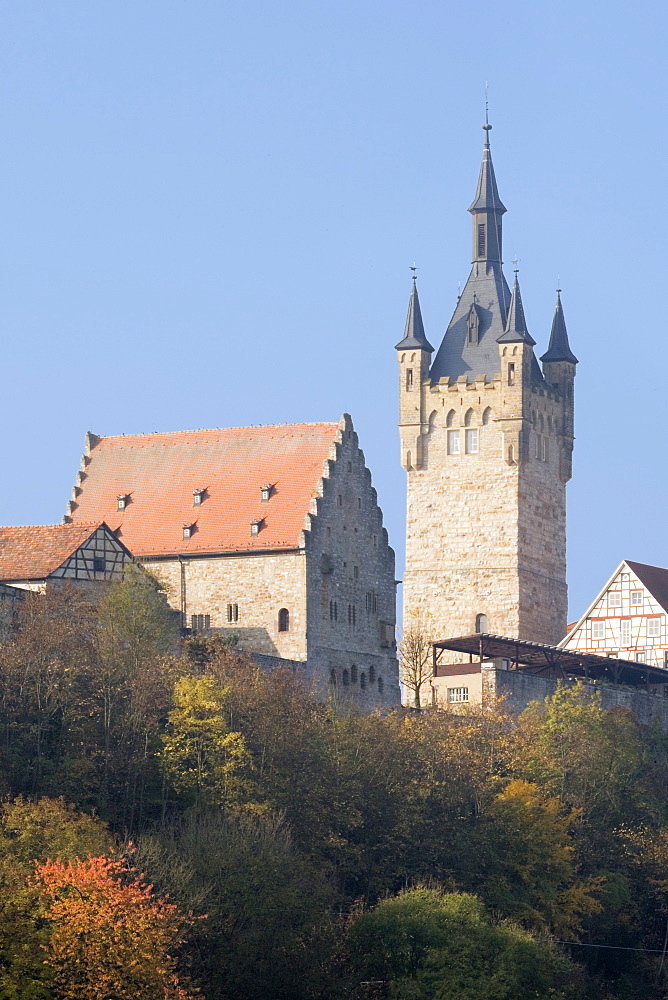 Blauer Turm Tower, Bad Wimpfen, Neckartal Valley, Baden Wurttemberg, Germany, Europe