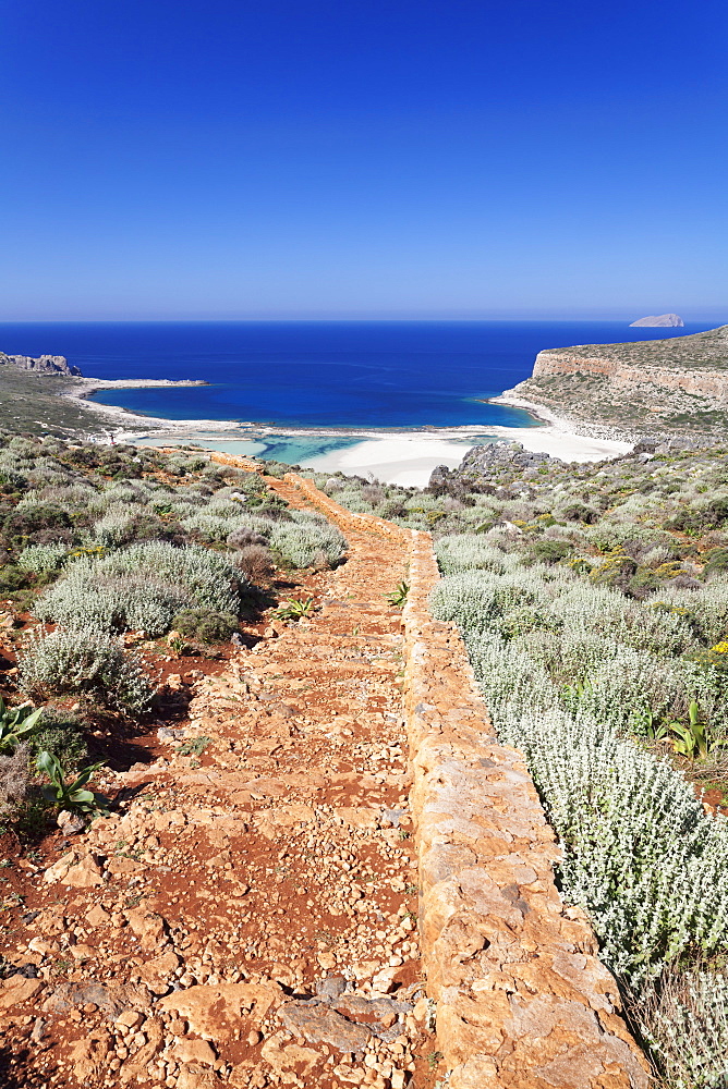 Balos Bay, Gramvousa Peninsula, Crete, Greek Islands, Greece, Europe