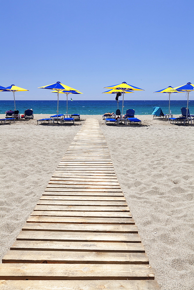 Damnoni Beach, near Plakias, South Crete, Crete, Greek Islands, Greece, Europe