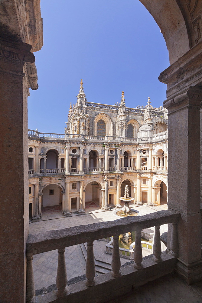 Convento de Cristi (Convent of Christ) Monastery, UNESCO World Heritage Site, Tomar, Santarem District, Portugal, Europe