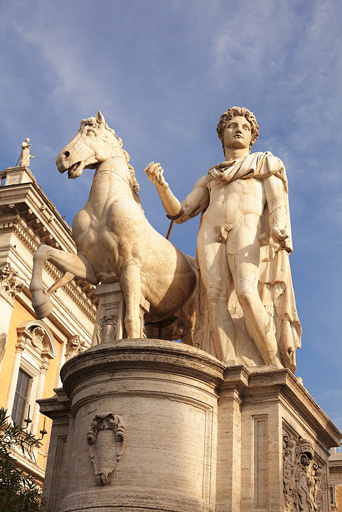 Dioskuri Statue, Piazza del Campidoglio Square, Capitoline Hill, Rome, Lazio, Italy, Europe