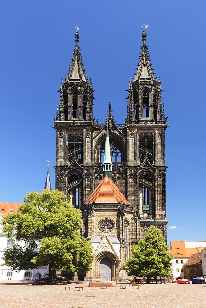 Cathedral at Burgberg Hilll, Meissen, Saxony, Germany, Europe