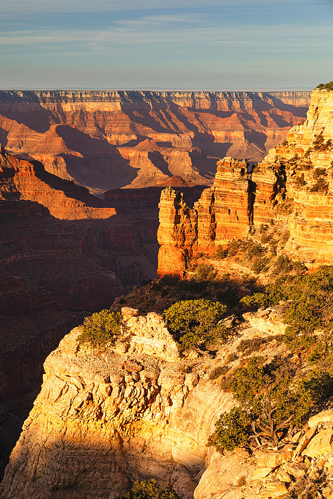 View from Cape Royal, North Rim, Grand Canyon National Park, UNESCO World Heritage Site, Arizona, United States of America, North America