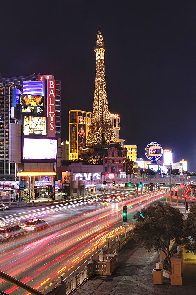 Hotel Paris, and Casino Bally's Las Vegas, The Strip, Las Vegas, Nevada, United States of America, North America