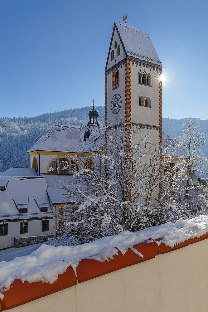 St. Mang Monastery, Fussen, Swabia, Bavarian Alps, Bavaria, Germany, Europe