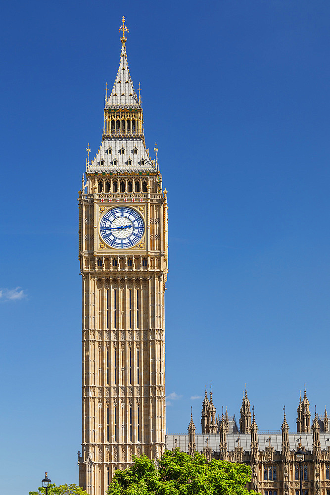 Houses of Parliament with Big Ben, London, England