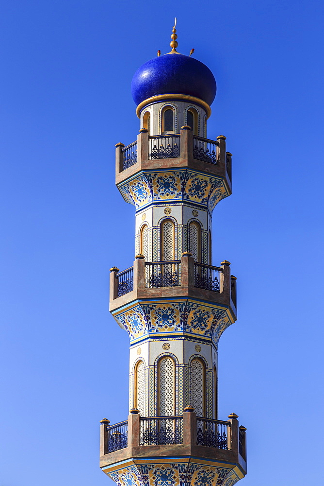 Minaret, Al-Husn, Sultan's Palace, Salalah, Dhofar Region, Southern Oman, Middle East