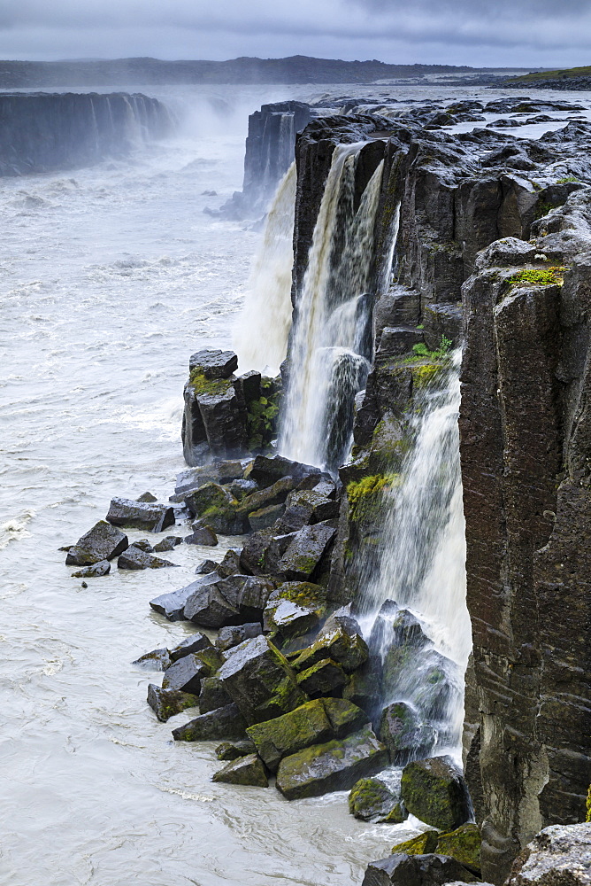 Selfoss waterfall in Jokulsargljufur canyon, Iceland, Europe