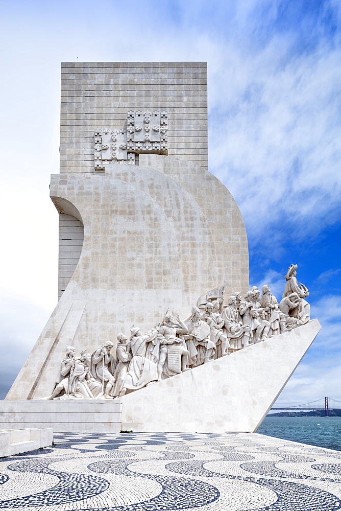 The Discoveries Monument (Padrao dos Descobrimentos) on the Tagus River in Belem, Lisbon, Portugal, Europe