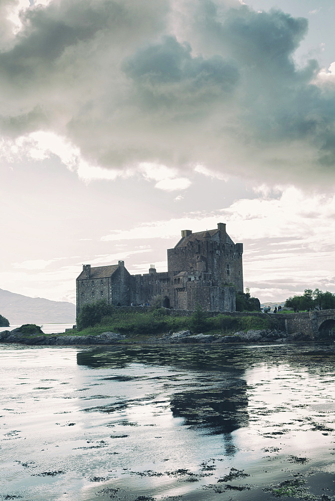 Eilean Donan castle, where Loch Duich, Loch Long and Loch Alsh meet in the western Highlands of Scotland, United Kingdom, Europe