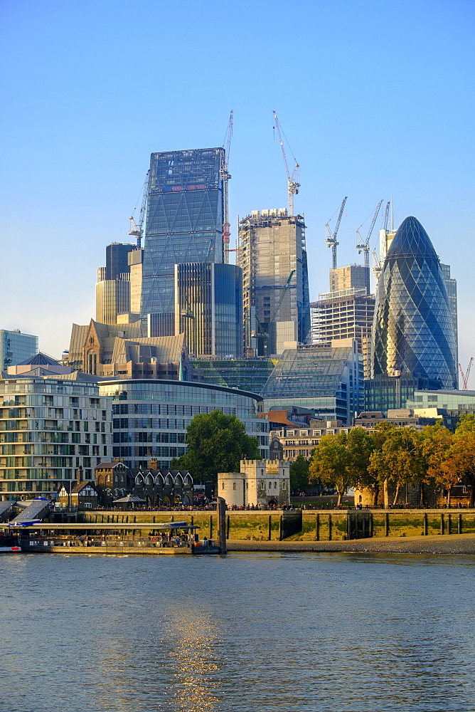 City of London financial district skyline, London, England, United Kingdom, Europe