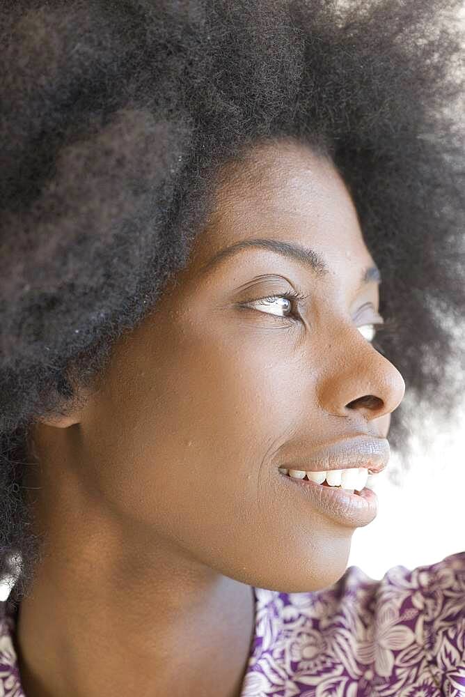 Close up of African woman