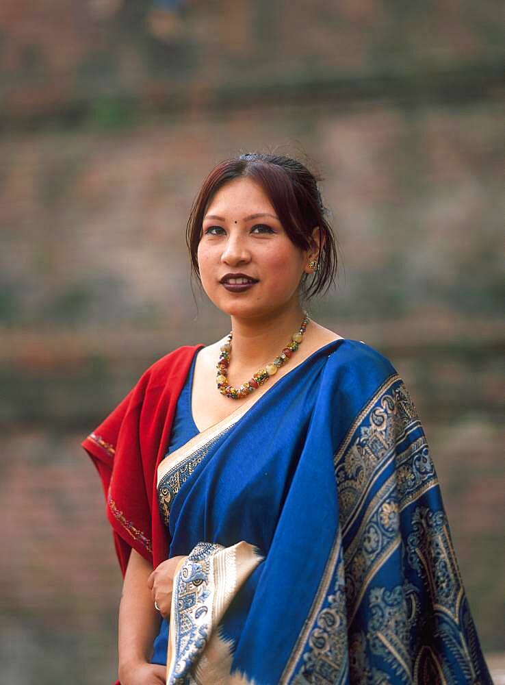 Asian woman wearing traditional clothing