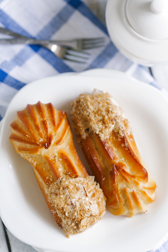 Pastries on plate