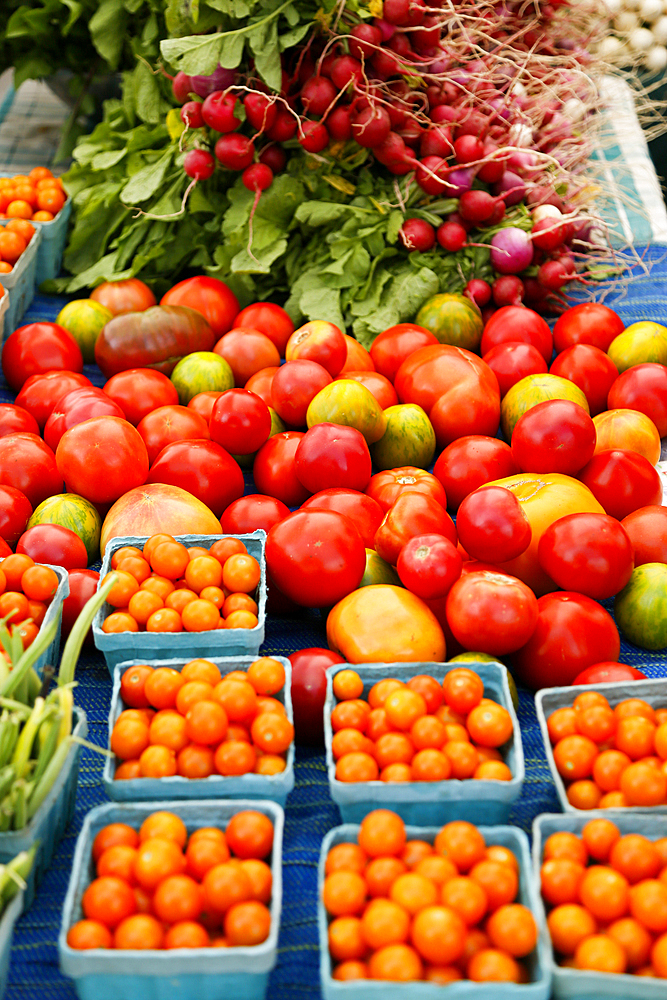 Fresh organic vegetables at market