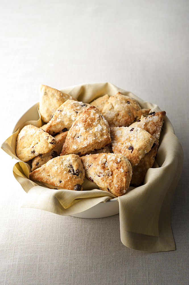 Scones in basket