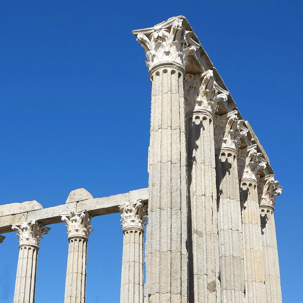 Portugal, Evora, Roman Temple of Diana from 1 century AD