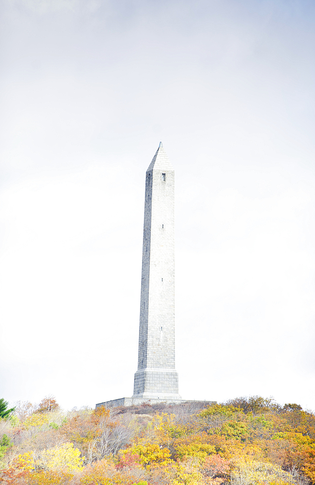 High Point Monument against overcast sky