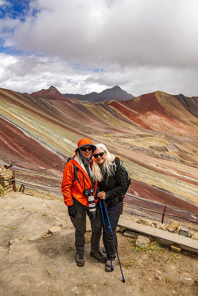 Portrait of senior couple at Rainbow Mountain