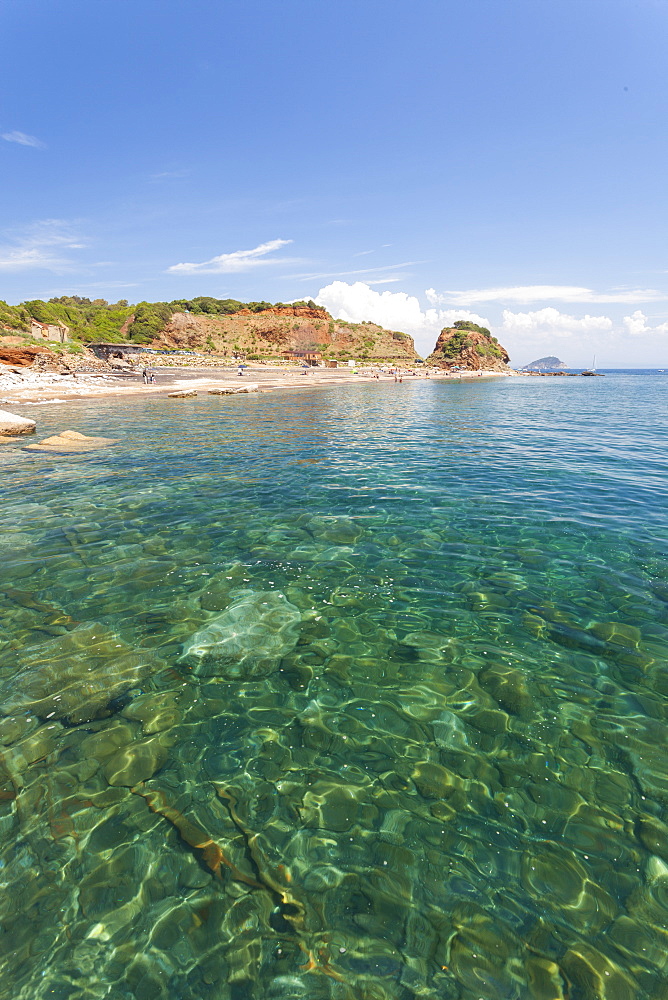 Turquoise sea, Cala Seregola, Capo Pero, Elba Island, Livorno Province, Tuscany, Italy, Europe