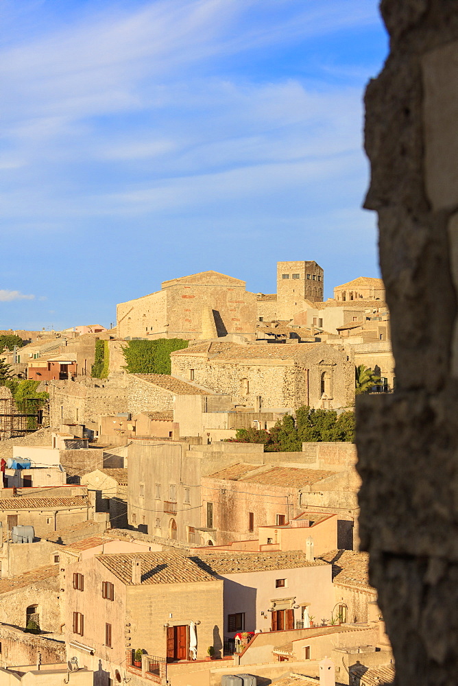 Old town of Erice, province of Trapani, Sicily, Italy, Europe