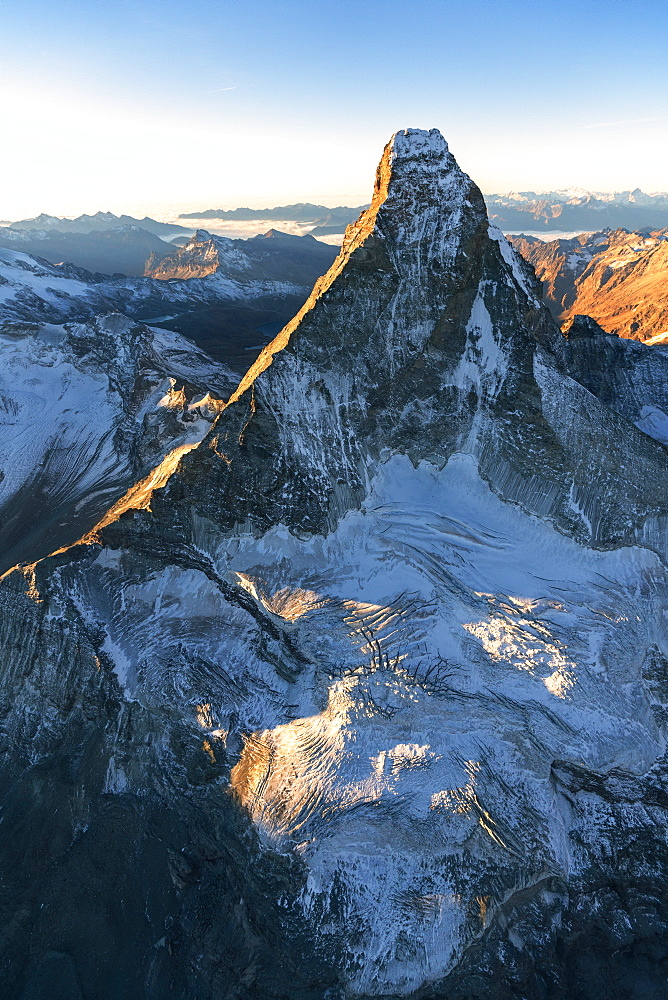 Matterhorn during sunrise in Zermatt, Switzerland, Europe