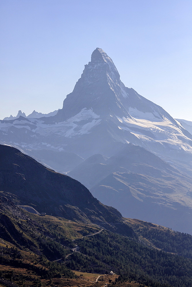 Matterhorn summer view, Zermatt, Canton of Valais, Pennine Alps, Swiss Alps, Switzerland, Europe