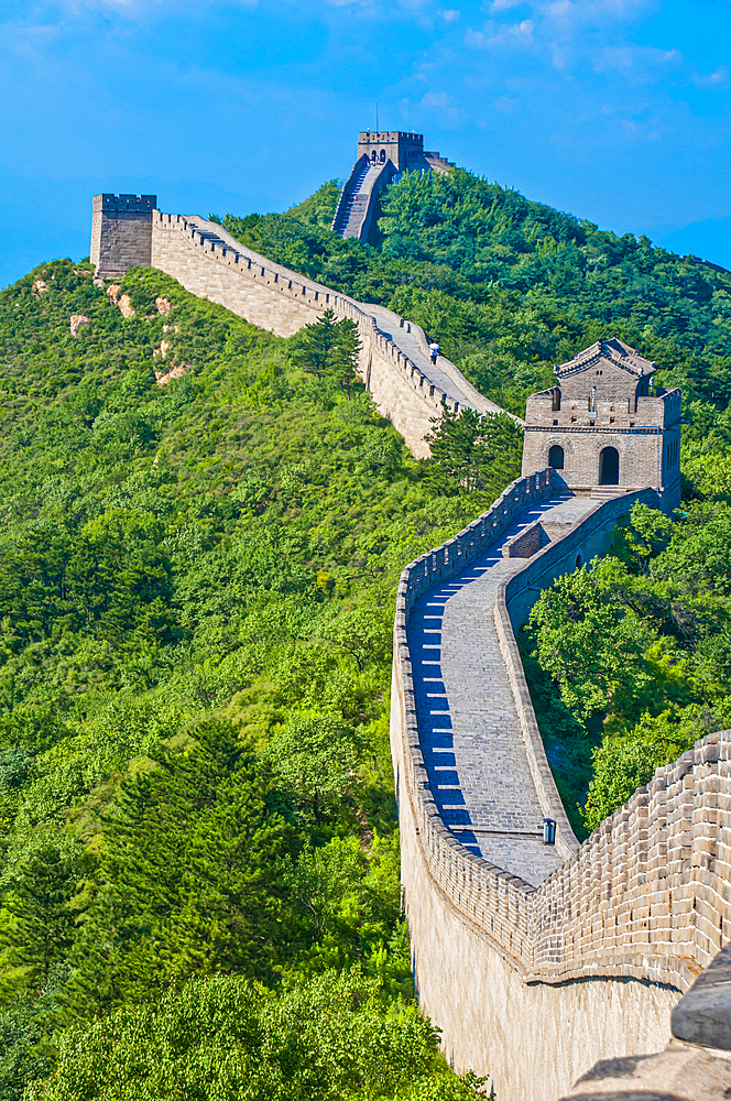 The Great Wall of China, UNESCO World Heritage Site, at Badaling, China, Asia