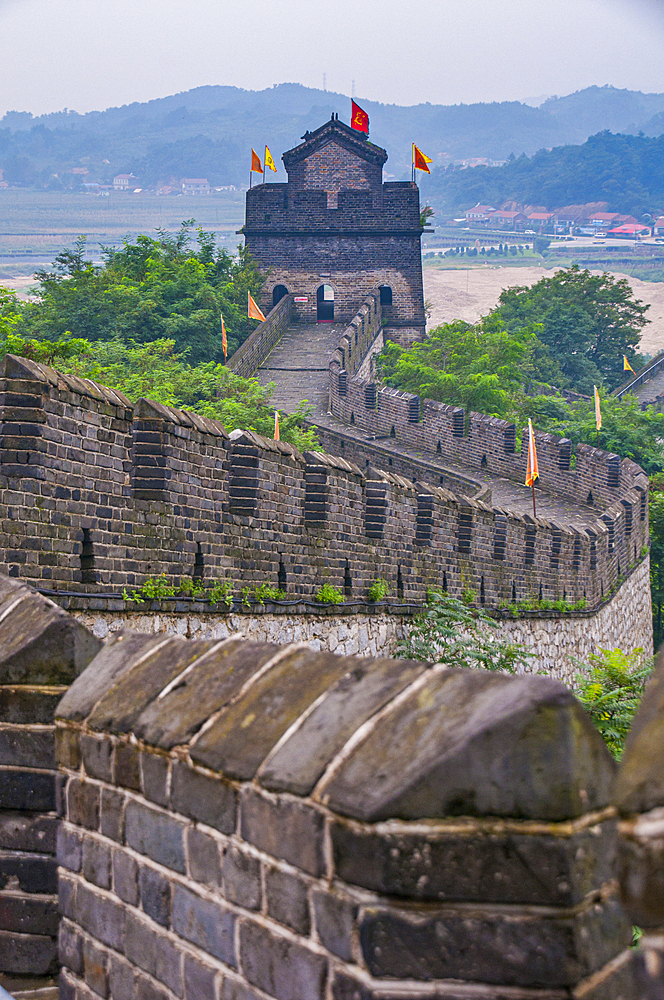 The Tiger Mountain Great Wall, UNESCO World Heritage Site, at Dandong, Liaoning, China, Asia