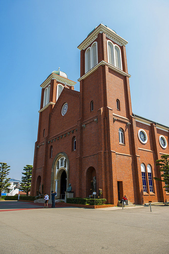 Christian church in Nagasaki, Kyushu, Japan, Asia