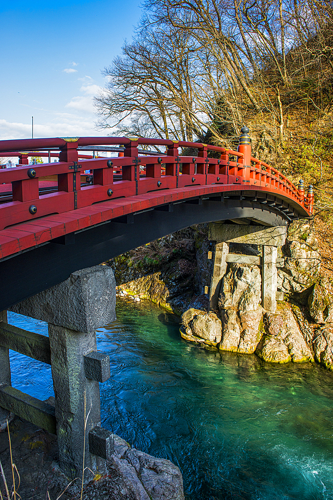 Shinkyo Bridge, UNESCO World Heritage Site, Nikko, Tochigi Prefecture, Kanto, Honshu, Japan, Asia