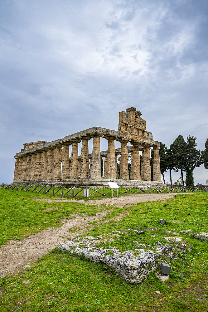 The Greek temples of Paestum, UNESCO World Heritage Site, Campania, Italy, Europe