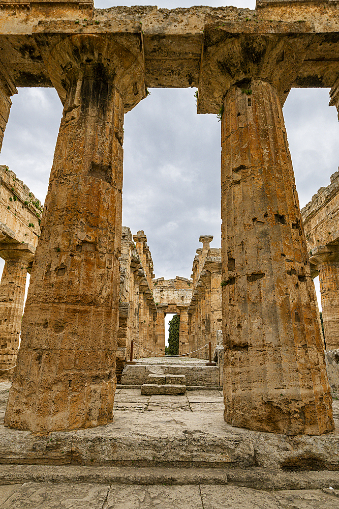 The Greek temples of Paestum, UNESCO World Heritage Site, Campania, Italy, Europe