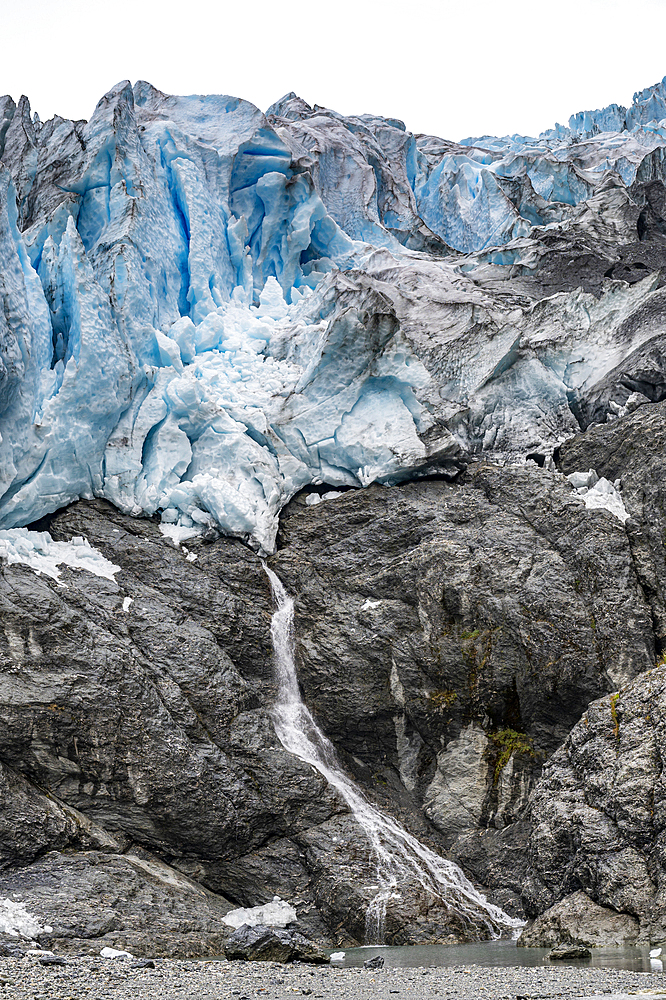 Aguila glacier, Tierra del Fuego, Chile, South America