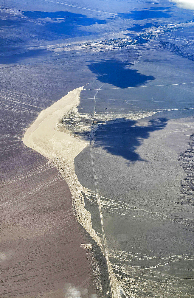 Aerial of the Andes mountains, Chile, South America