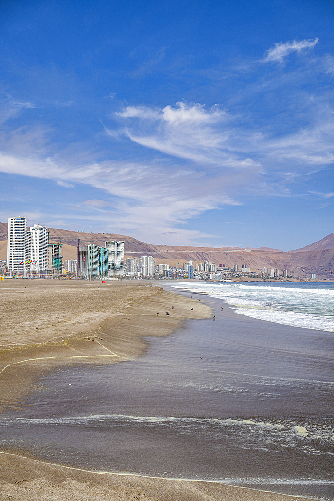 Beachfront of Iquique, Atacama desert, Chile, South America