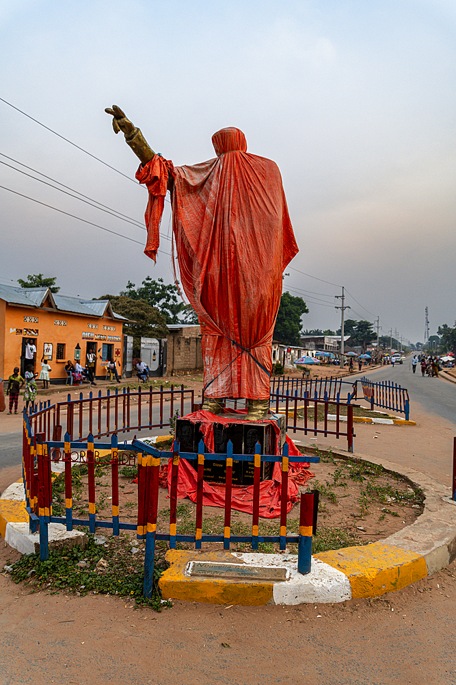 Monument in Mbuji Mayi, Eastern Kasai, Democratic Republic of Congo, Africa