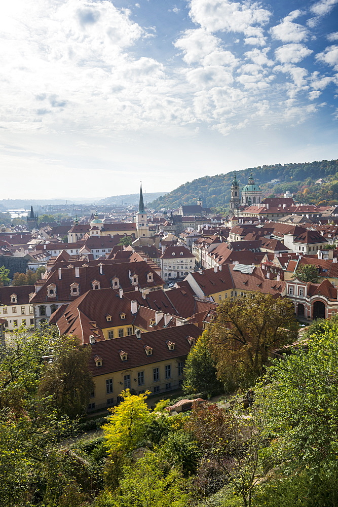 View over Prague from Prague castle, Prague, Czech Republic, Europe