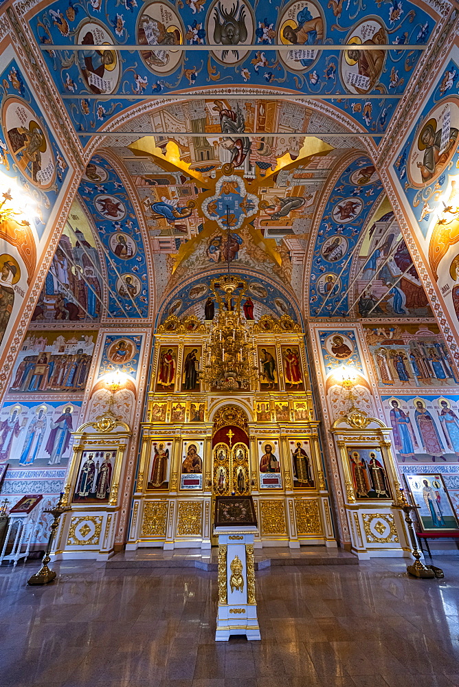 Interior of the All Saints Cathedral in the Kremlin of Tula, Tula Oblast, Russia, Eurasia